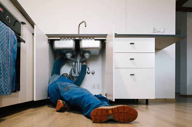 Professional Drain Cleaning technician working in Tom Bean, TX